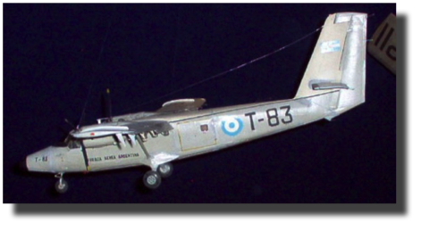 de Havilland DH-6 Twin Otter. Scratch built in metal by Guillermo Rojas Bazán. Approx. 1:32 scale. Circa 1984.